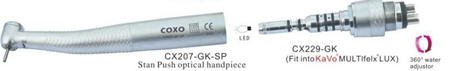 Dental Standard Head Push Button Optical Handpiece 6Holes For KAVO